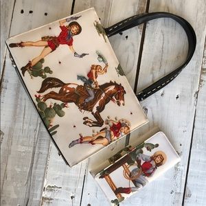 Rhinestone Cowgirl Purse & Wallet Set